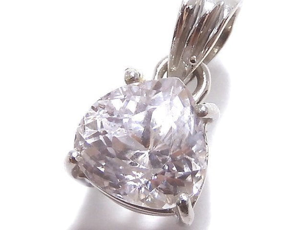 [Video][One of a kind] High Quality Kunzite AAA Faceted Pendant Silver925 NO.49