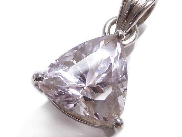 [Video][One of a kind] High Quality Kunzite AAA Faceted Pendant Silver925 NO.51