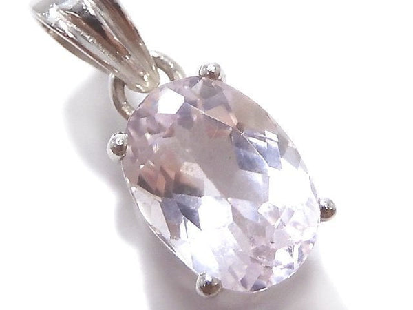 [Video][One of a kind] High Quality Kunzite AAA Faceted Pendant Silver925 NO.53