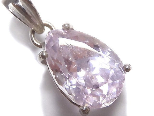 [Video][One of a kind] High Quality Kunzite AAA Faceted Pendant Silver925 NO.55