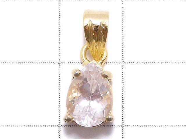 [Video][One of a kind] High Quality Kunzite AAA Faceted Pendant 18KGP NO.57
