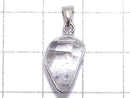 [Video][One of a kind] Fluorite in Quartz Faceted Nugget Pendant Silver925 NO.48