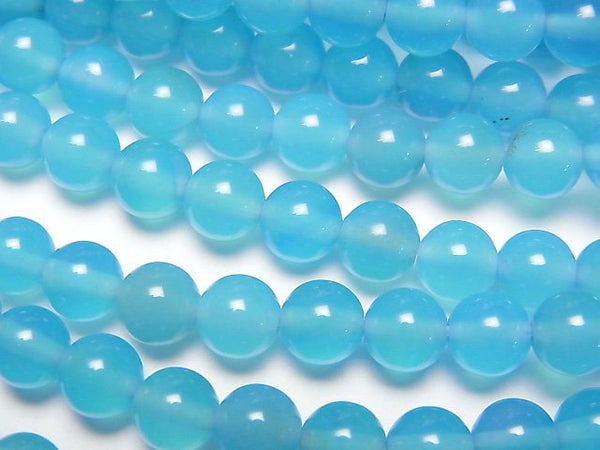 [Video] Blue Agate AAA Round 6mm 1strand beads (aprx.14inch/35cm)