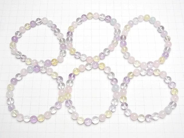 [Video]Mixed Stone AAA- Round 8mm Bracelet