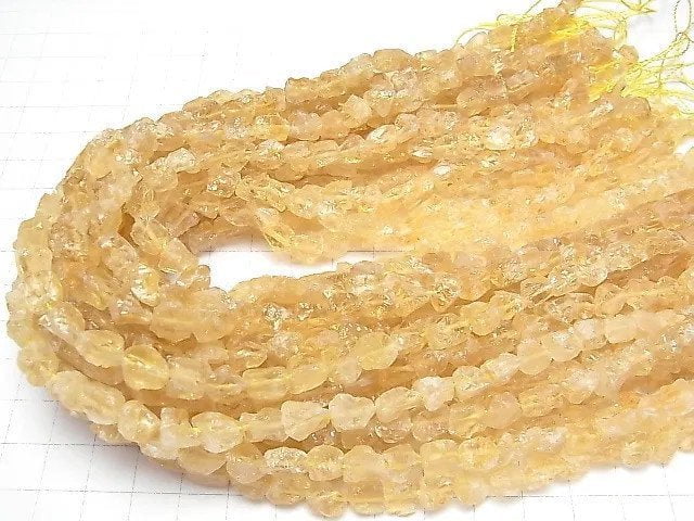 [Video]Citrine Roughlock Nugget half or 1strand beads (aprx.15inch/38cm)