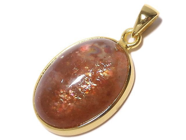[Video][One of a kind] Sunstone AAA Pendant 18KGP NO.84