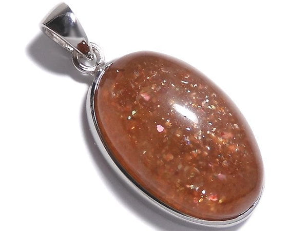 [Video][One of a kind] Sunstone AAA Pendant Silver925 NO.93