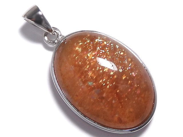 [Video][One of a kind] Sunstone AAA Pendant Silver925 NO.97