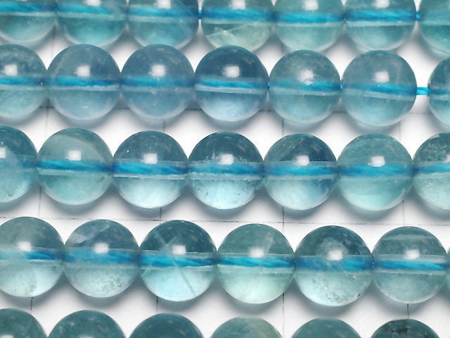 [Video] Blue green Fluorite AAA- Round 6mm half or 1strand beads (aprx.15inch/38cm)