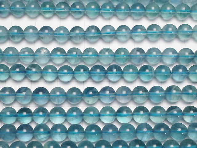 [Video] Blue green Fluorite AAA- Round 6mm half or 1strand beads (aprx.15inch/38cm)