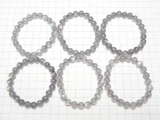 [Video]Labradorite AA+ Round 8mm Bracelet