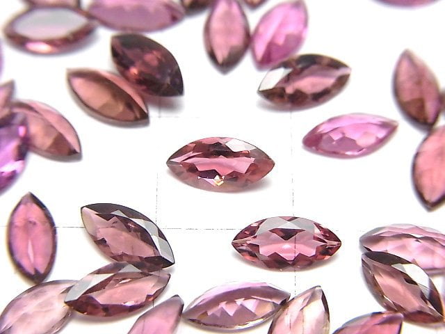 [Video]High Quality Pink Tourmaline AAA Loose stone Marquise Faceted 8x4mm 2pcs