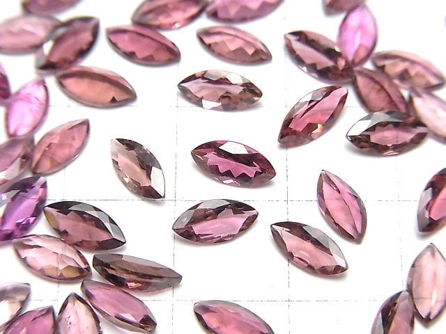 [Video]High Quality Pink Tourmaline AAA Loose stone Marquise Faceted 8x4mm 2pcs