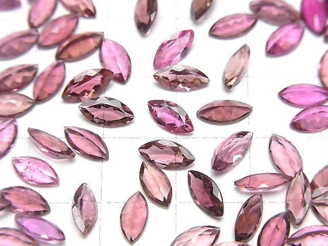 [Video]High Quality Pink Tourmaline AAA Loose stone Marquise Faceted 8x4mm 2pcs