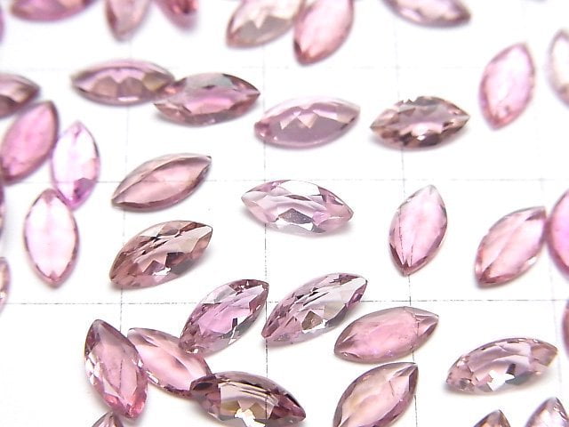 [Video]High Quality Pink Tourmaline AAA Loose stone Marquise Faceted 8x4mm 2pcs