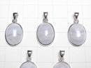 [Video] Blue Lace Agate AAA- Oval Pendant 15x12mm Silver925 1pc
