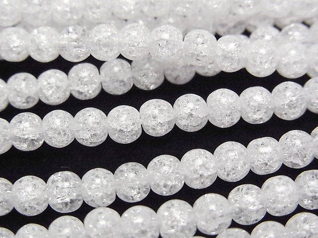 Cracked Crystal Gemstone Beads