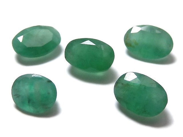 [Video][One of a kind] Brazil High Quality Emerald AAA- Loose stone Faceted 5pcs set NO.27
