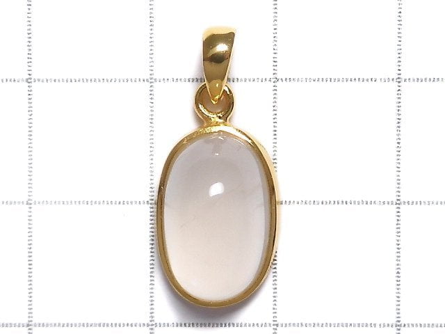 [Video][One of a kind] High Quality Royal Blue Moonstone AAA Pendant 18KGP NO.11