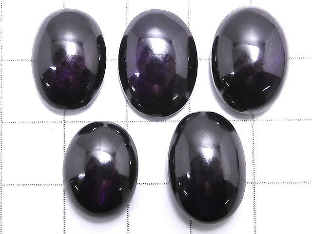 [Video][One of a kind] Purplite Stichtite Cabochon 5pcs Set NO.27