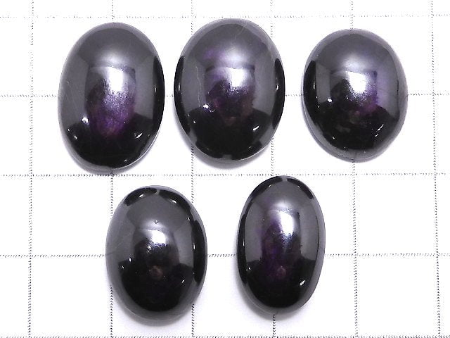 [Video][One of a kind] Purplite Stichtite Cabochon 5pcs Set NO.30