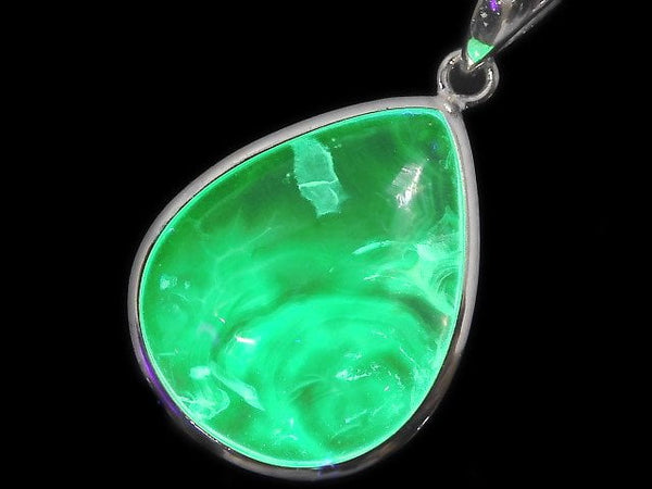 [Video][One of a kind] High Quality Hyalite Opal AAA- Pendant Silver925 NO.27