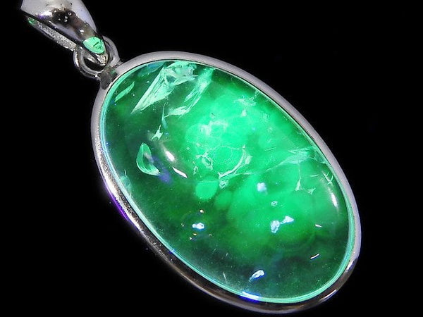 [Video][One of a kind] High Quality Hyalite Opal AAA- Pendant Silver925 NO.28