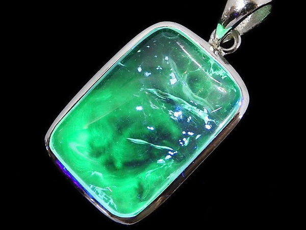 [Video][One of a kind] High Quality Hyalite Opal AAA- Pendant Silver925 NO.29