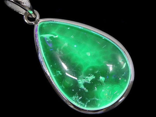 [Video][One of a kind] High Quality Hyalite Opal AAA- Pendant Silver925 NO.30
