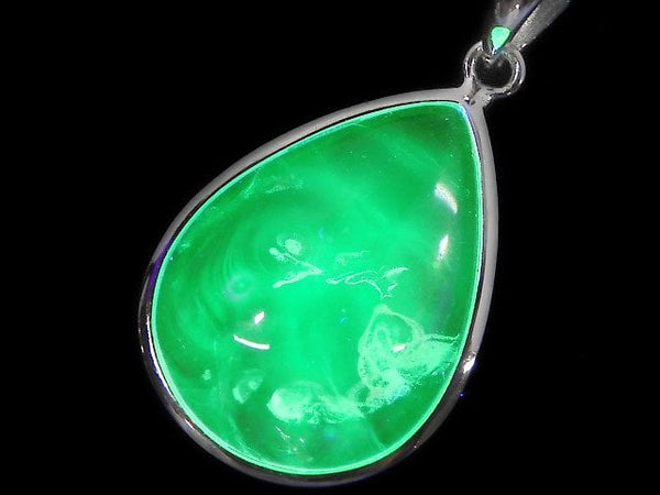 [Video][One of a kind] High Quality Hyalite Opal AAA- Pendant Silver925 NO.32