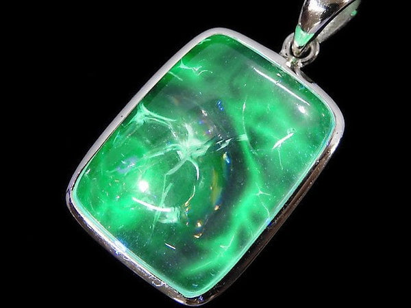 [Video][One of a kind] High Quality Hyalite Opal AAA- Pendant Silver925 NO.37