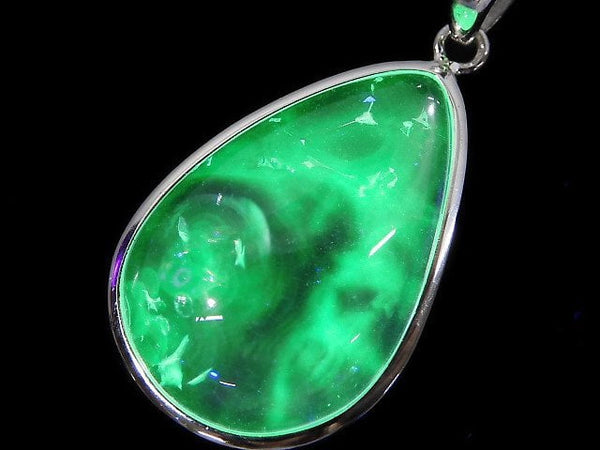 [Video][One of a kind] High Quality Hyalite Opal AAA- Pendant Silver925 NO.40