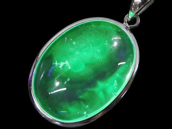 [Video][One of a kind] High Quality Hyalite Opal AAA- Pendant Silver925 NO.45
