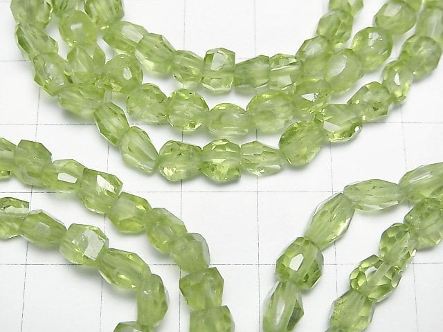 [Video]High Quality Peridot AAA- Faceted Nugget Bracelet