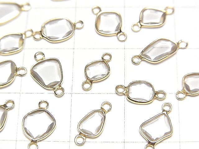 [Video] Moissanite AAA Slice Freeform [Both Side] 18KGP 4pcs