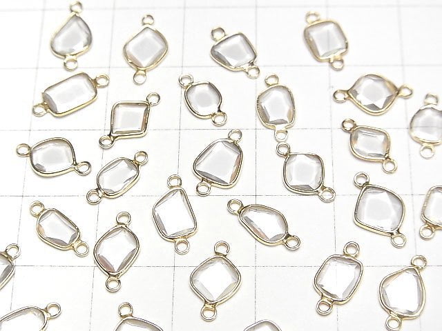 [Video] Moissanite AAA Slice Freeform [Both Side] 18KGP 4pcs