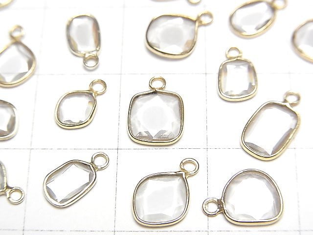 [Video] Moissanite AAA Slice Freeform [One Side] 18KGP 4pcs