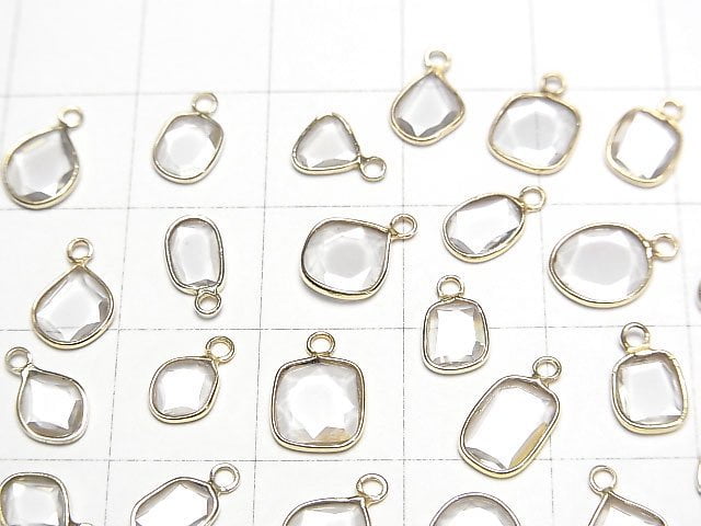 [Video] Moissanite AAA Slice Freeform [One Side] 18KGP 4pcs