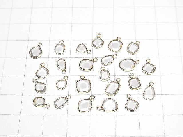 [Video] Moissanite AAA Slice Freeform [One Side] 18KGP 4pcs