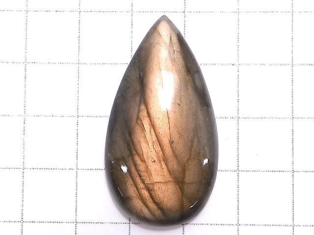 [Video][One of a kind] Pink-Orange Labradorite AAA Cabochon 1pc NO.63