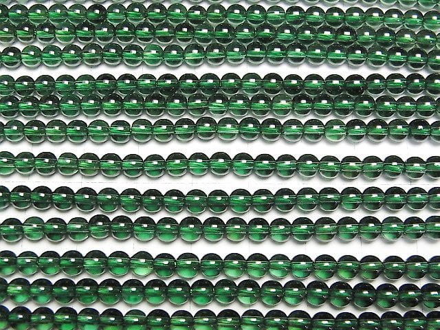 [Video] Green Quartz Round 4mm 1strand beads (aprx.15inch/38cm)