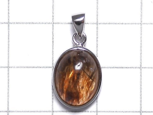 [Video][One of a kind] Copper Rutilated Quartz AAA Pendant Silver925 NO.117