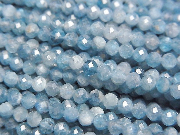 [Video]High Quality! Kyanite AA+ Faceted Round 3.5mm 1strand beads (aprx.15inch/37cm)