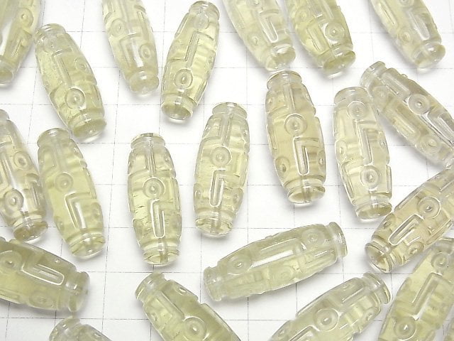 [Video]Libyan Desert Glass dZi Beads Rice 1pc