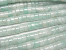 [Video] Amazonite AA Rondelle (Heishi) 4x4x2mm 1strand beads (aprx.15inch/37cm)