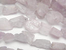 [Video] Kunzite AA Rough Rock Nugget 1strand beads (aprx.15inch/37cm)