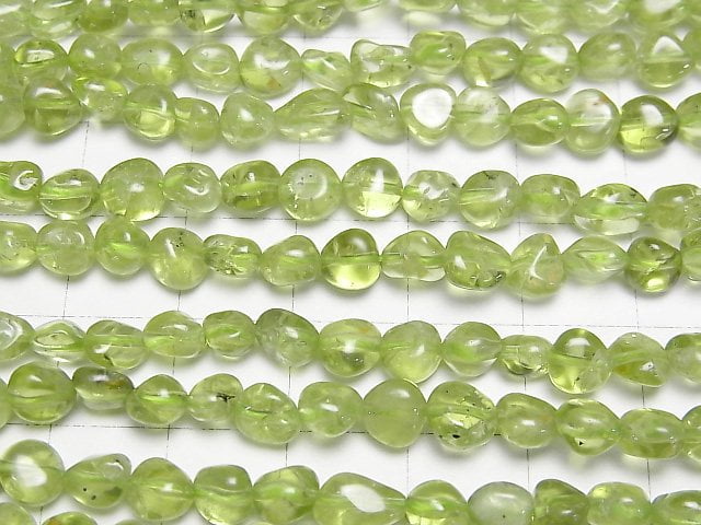 [Video]Peridot AA++ Small Nugget 1strand beads (aprx.15inch/37cm)