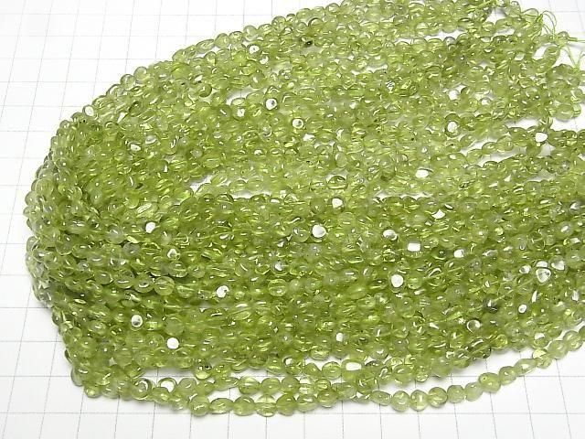 [Video]Peridot AA+ Small Nugget 1strand beads (aprx.15inch/37cm)