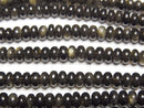 [Video] Golden Obsidian AA+ Rondelle 4x4x2mm 1strand beads (aprx.15inch/37cm)