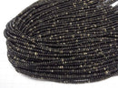 [Video] Golden Obsidian AA+ Rondelle 4x4x2mm 1strand beads (aprx.15inch/37cm)